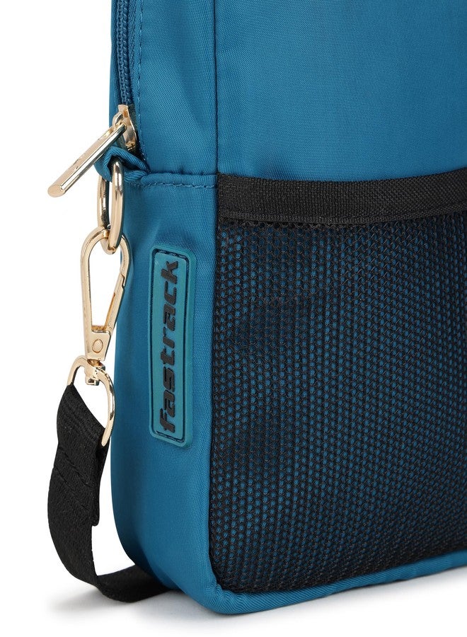 Fastrack Teal Blue Crossbody Sling Bag for Girls - Image 5